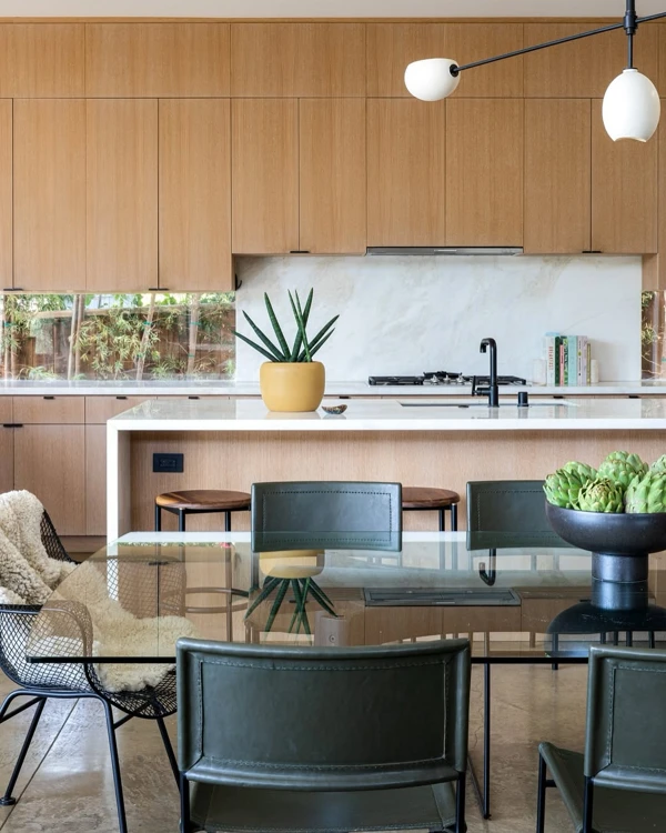 Natural Wood Frames Your Modern Dining