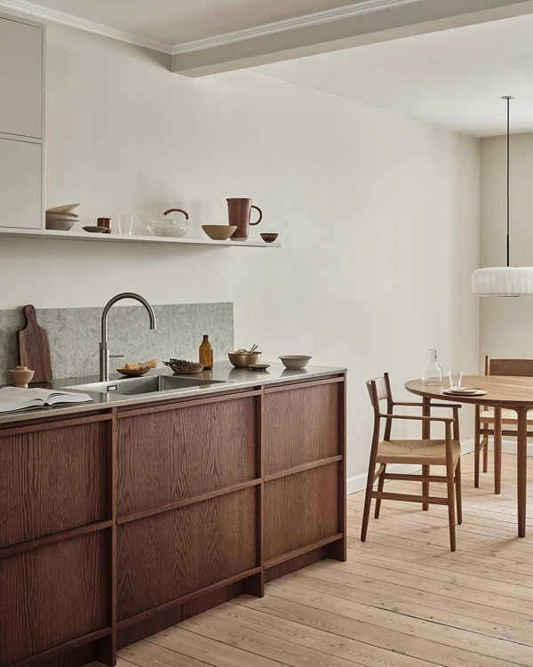 Warm Wood Cabinetry With Minimal Styling
