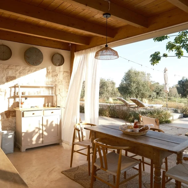 Rustic Terracotta Outdoor Kitchen