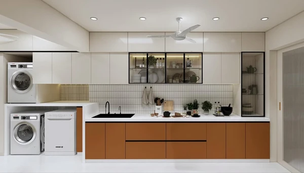 terracotta kitchen wall