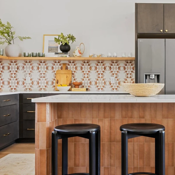 terracotta kitchen wall