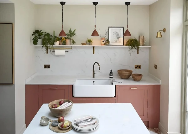 Dusty Rose Kitchen Sophistication