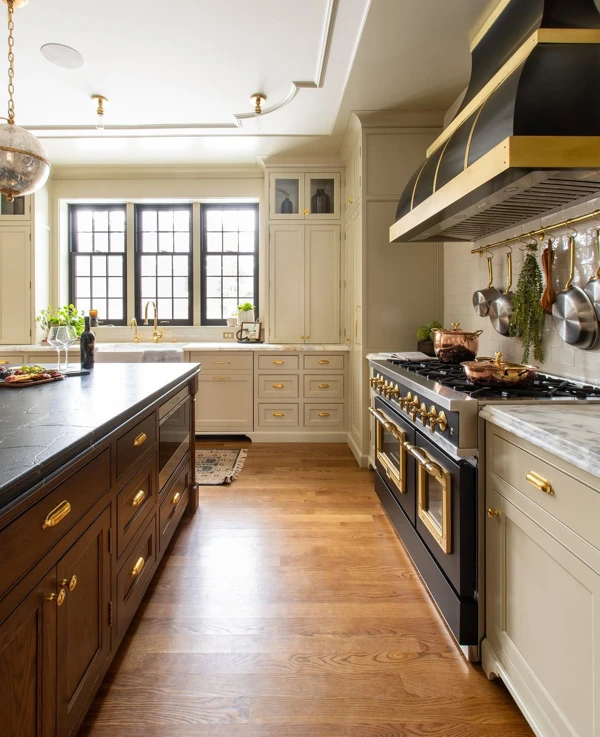 Gold Accents Elevate Your Kitchen