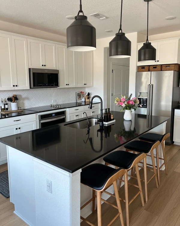 Modern Contrast with Warmth