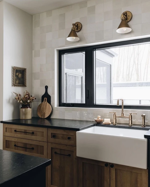 black kitchen countertop ideas