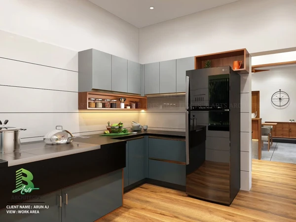 black kitchen countertops
