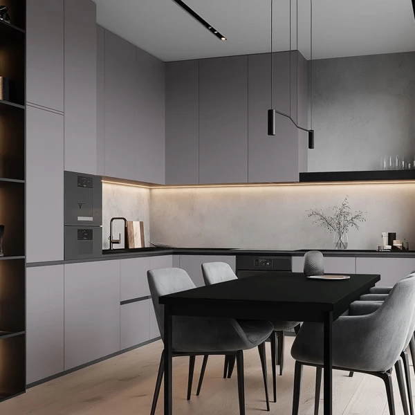 black kitchen countertops