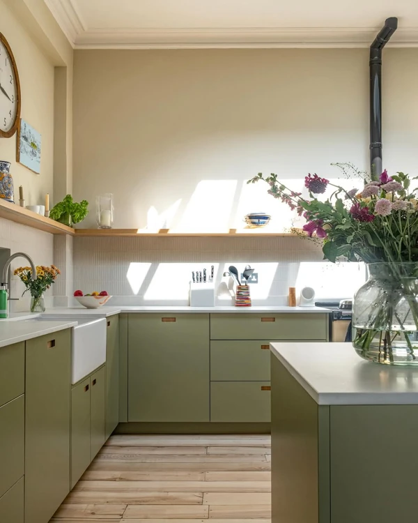 Sunlit Sage Green Kitchen Sanctuary