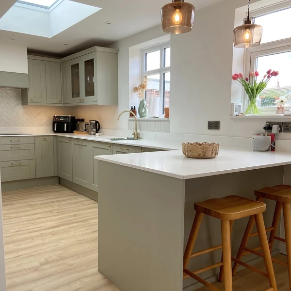 Sage Green and White Kitchen Ideas
