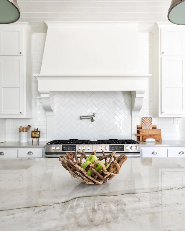 Herringbone Backsplash, Maximum Impact