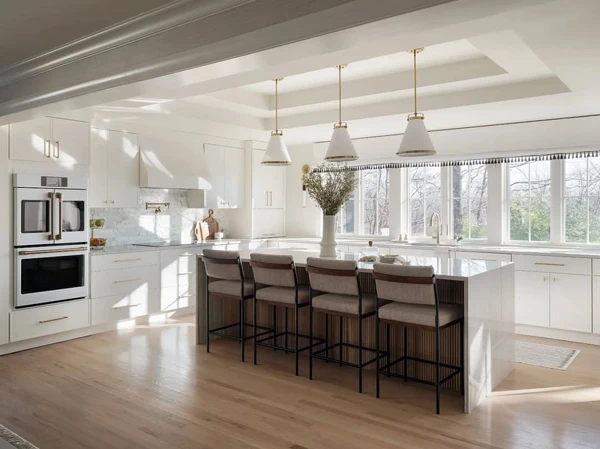 white quartz kitchen countertop ideas