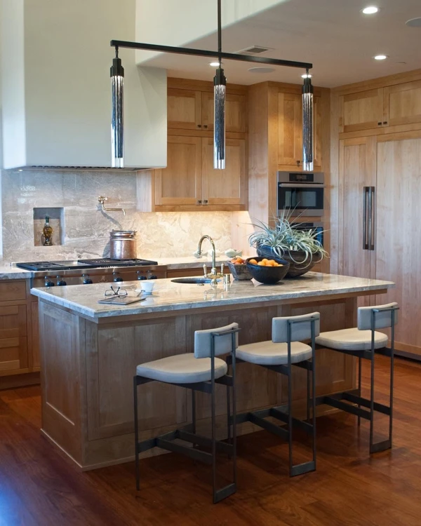 alder wood kitchen cabinets