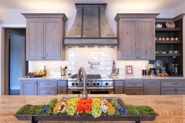 alder wood kitchen cabinets