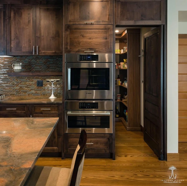 alder wood kitchen cabinets
