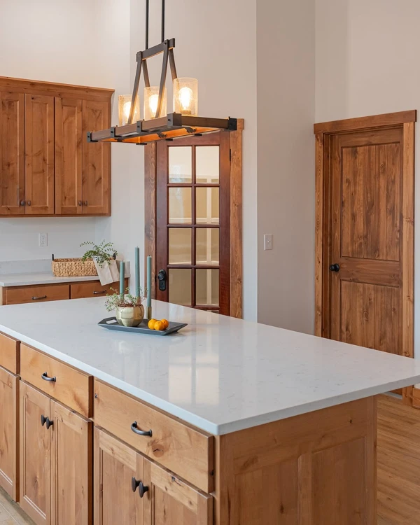 Minimalist Alder with Statement Lighting