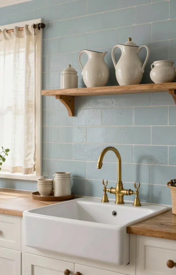 Farmhouse kitchen wall