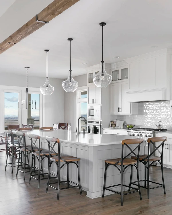 Exposed Beams Meet Modern Elegance