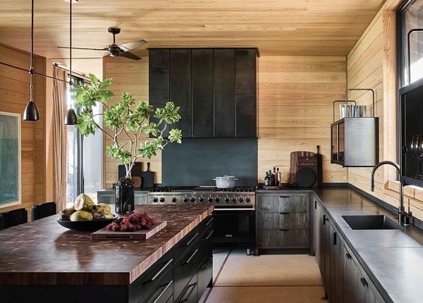 rustic modern kitchen