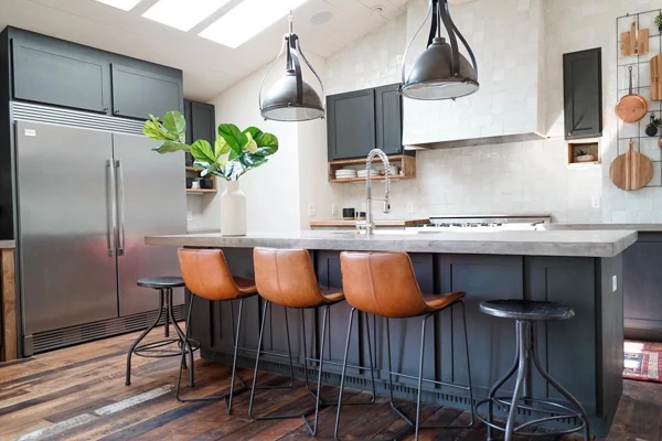 rustic modern kitchen