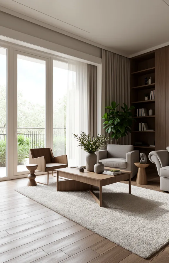 Professional interior design photo, natural lighting