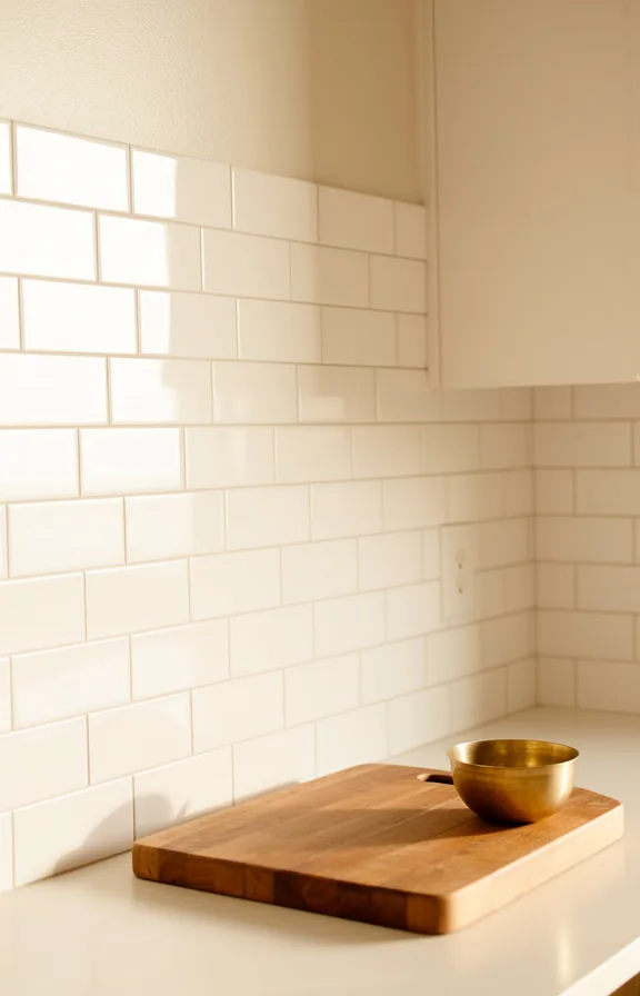 showing clean grout lines and bright white surface