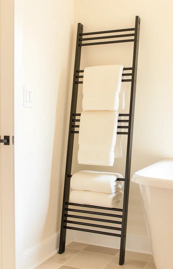 medium shot from three-quarter perspective bathroom corner. sleek