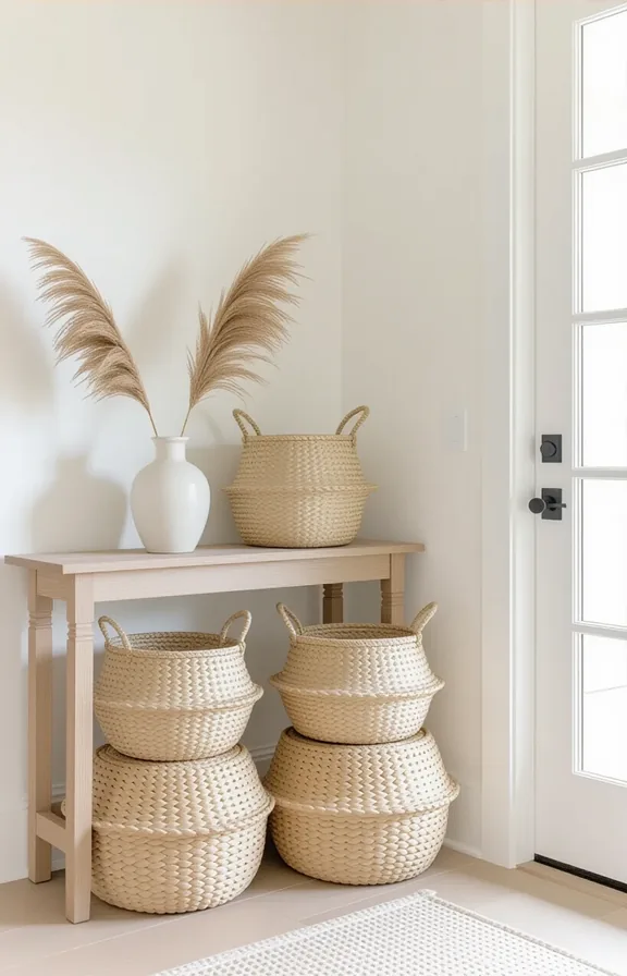 pale walls, white door, soft morning light