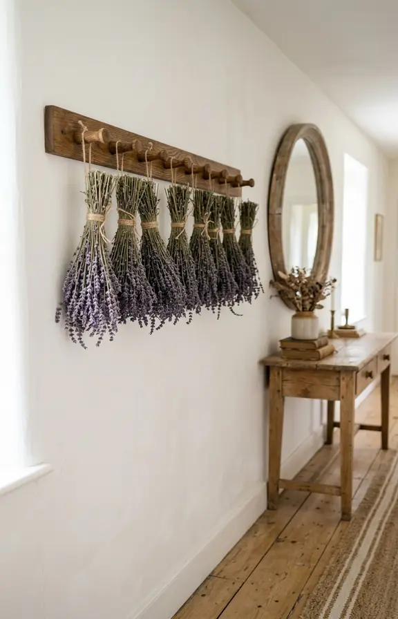Dried Lavender Bundle Display