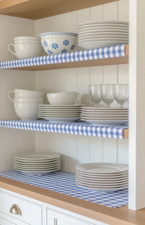 soft morning light, cottage kitchen background with white walls
