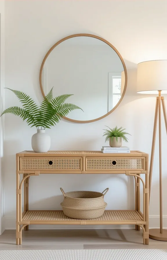 Eye-level view hallway with plain white walls. long