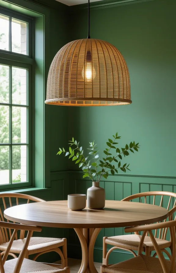 looking large natural woven rattan pendant light hanging