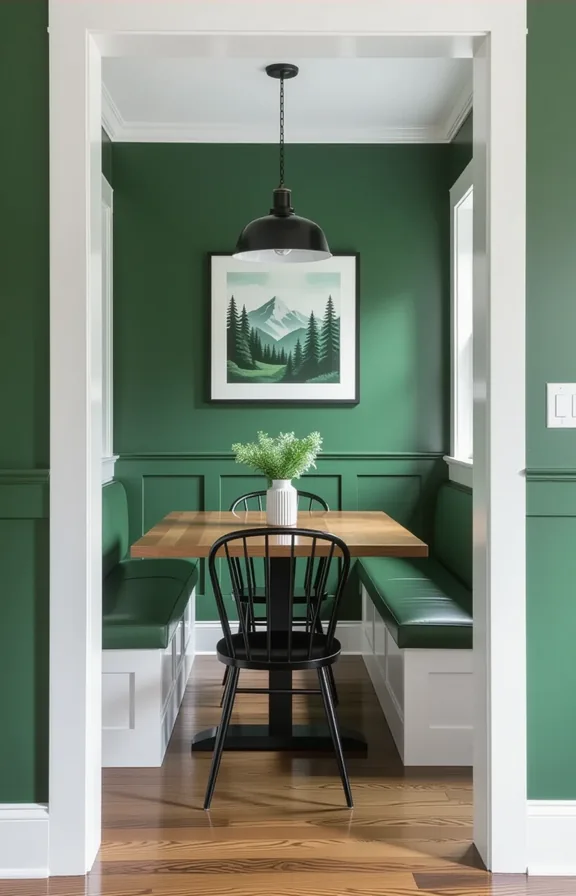 Medium shot crisp white trim and door frames