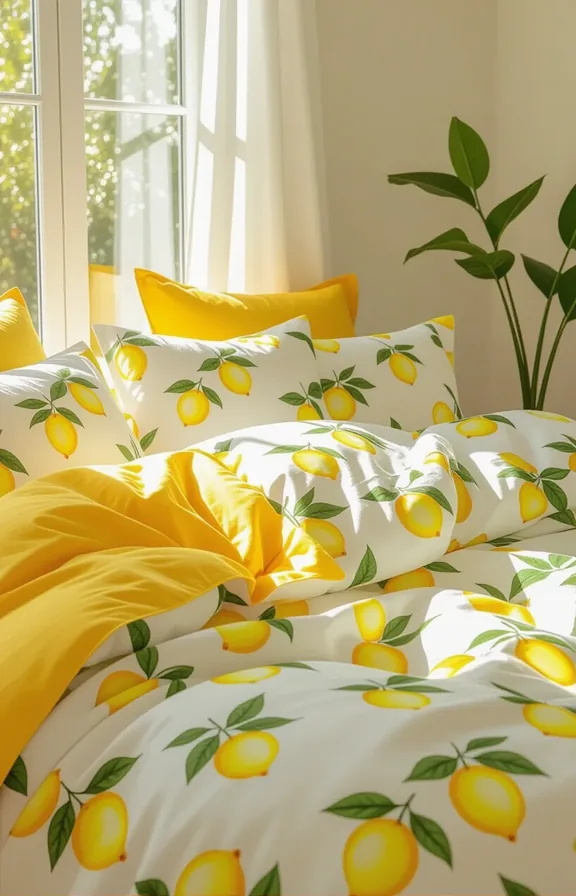 Medium shot made bed sofa layered with various