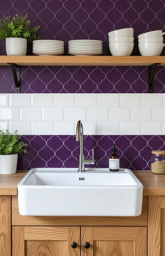 medium shot rental kitchen backsplash area. Removable self-adhesive