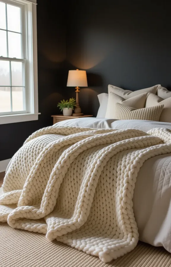 Medium shot looking the foot bed room with