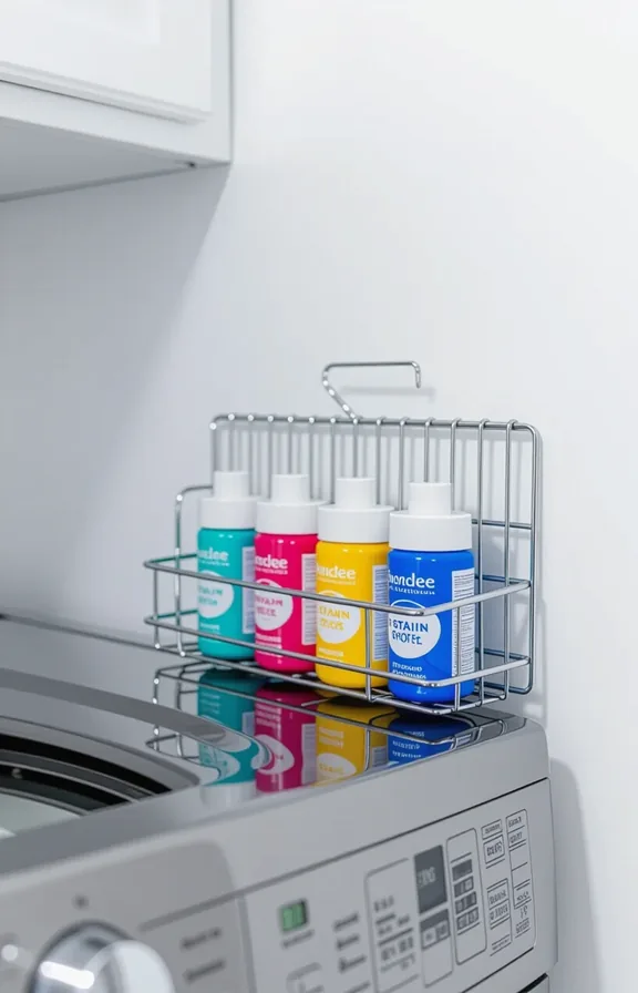 the side metallic appliance. small magnetic spice rack