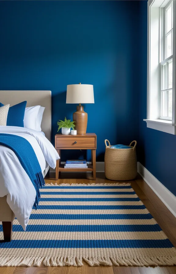 medium shot eye-level view the bedroom floor the
