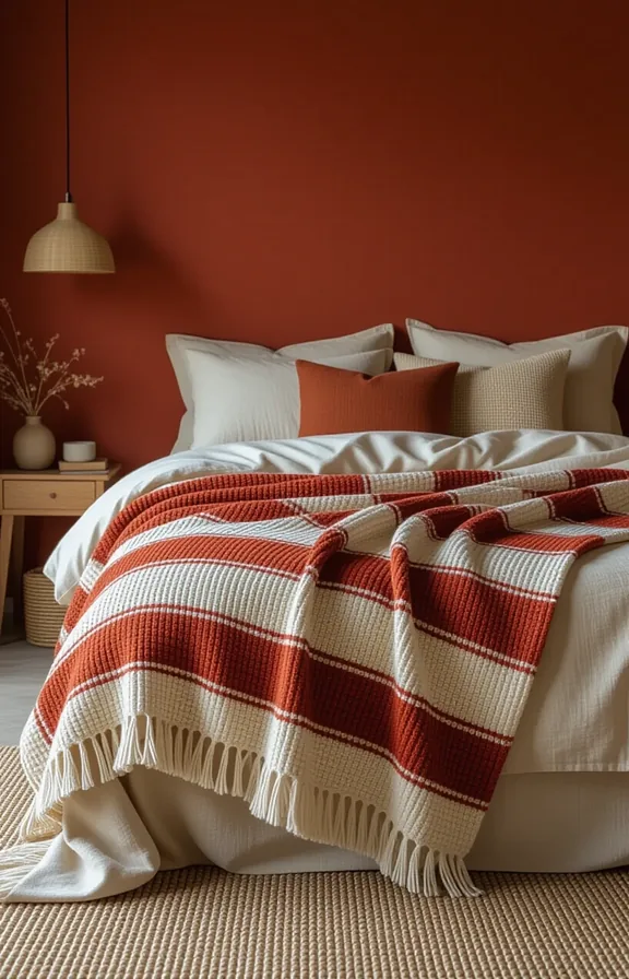 Medium shot the foot bed draped with thick