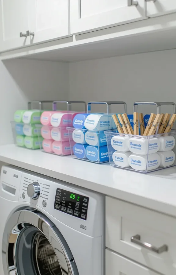 medium the white countertop laundry closet. Several clear
