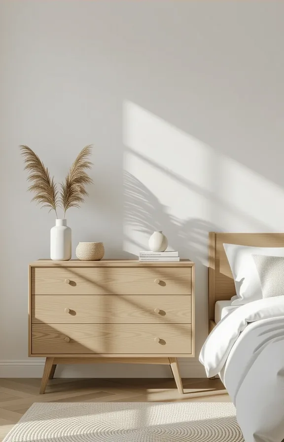 3/4 view removable peel-and-stick wood panel accent the
